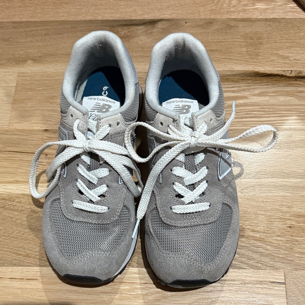 New Balance Light Gray Athletic Shoes